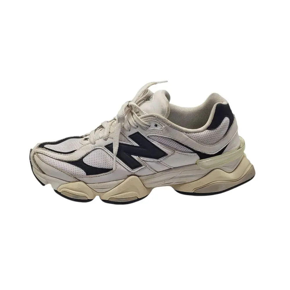 New Balance 9060 White Black Sea Salt Chunky Dad Sneakers Men's Size 9.5